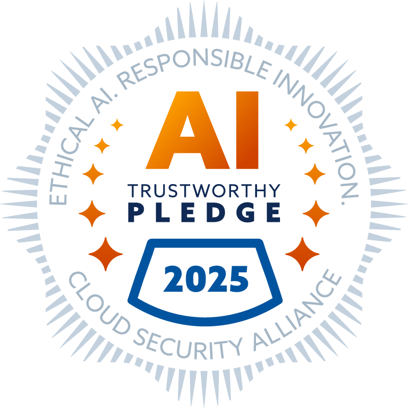 CSA AI Trustworthy Pledge badge